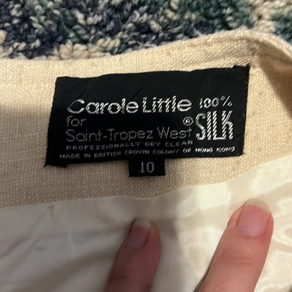 ⭐️ vintage 100% silk Carole little pencil skirt - Picture 2 of 4